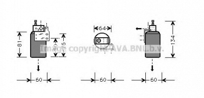 AVA QUALITY COOLING old143 -  Осушитель, кондиционер
